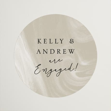 Engagement Party Favor Stickers