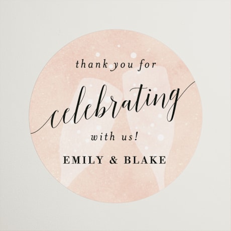 Engagement Party Favor Stickers