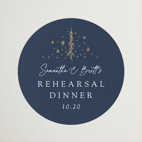 Rehearsal Dinner Favor Stickers