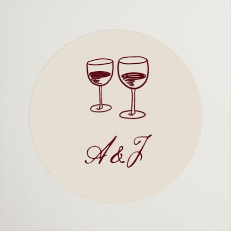 Rehearsal Dinner Favor Stickers