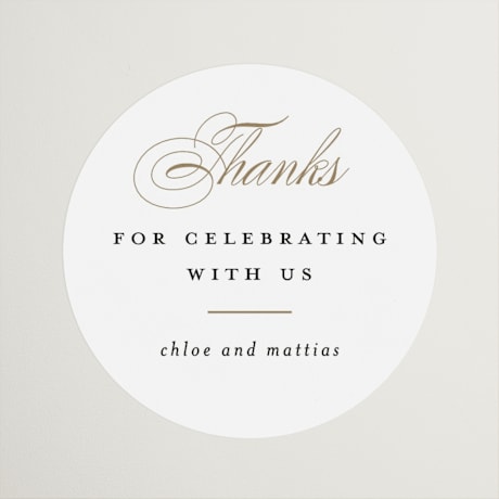 Wedding Favor Stickers