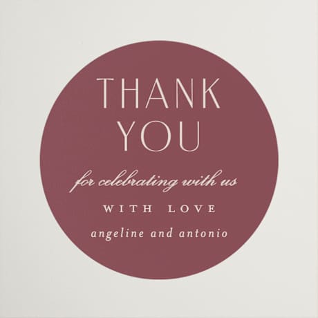 Wedding Favor Stickers