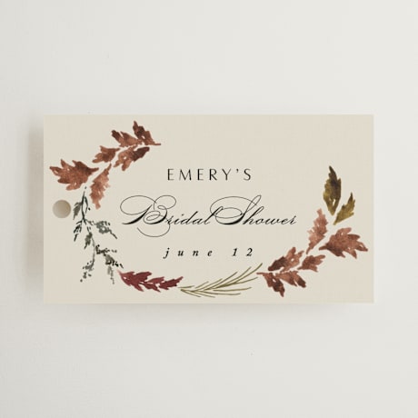 Bridal Shower Favor Tags