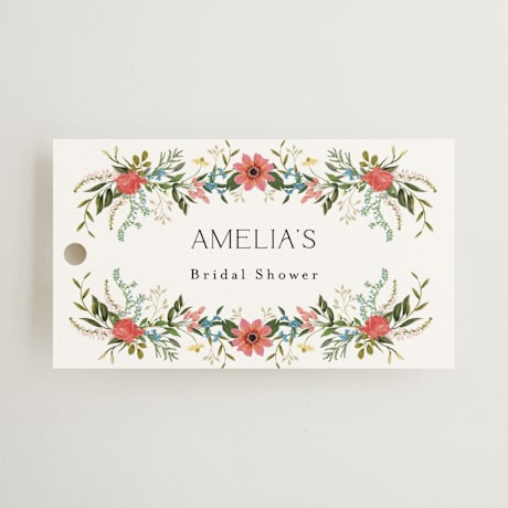 Bridal Shower Favor Tags