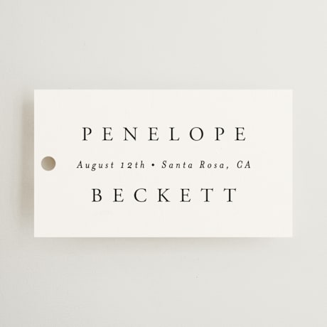 Wedding Favor Tags