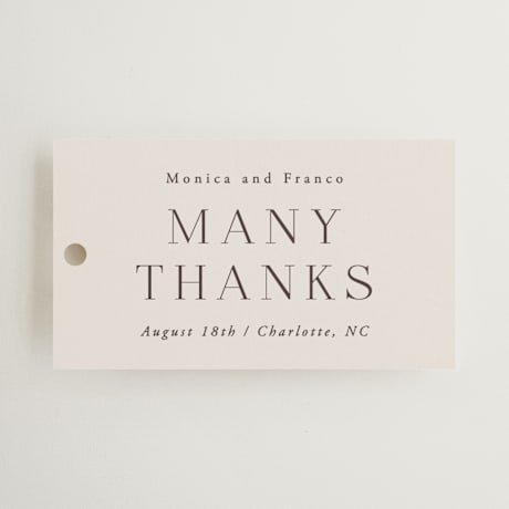 Wedding Favor Tags