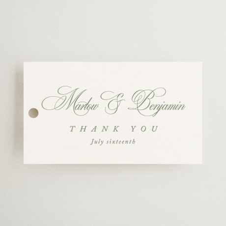 Wedding Favor Tags