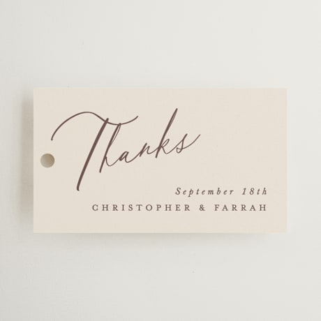 Wedding Favor Tags