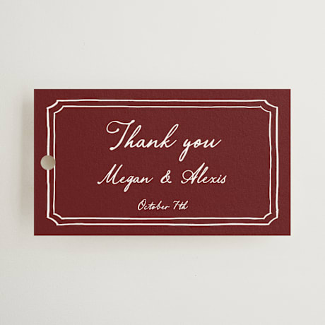 Wedding Favor Tags