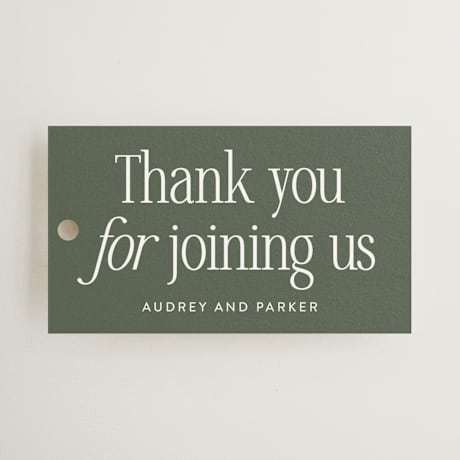 Wedding Favor Tags