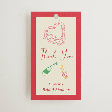 Bridal Shower Favor Tags