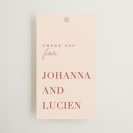 Wedding Favor Tags