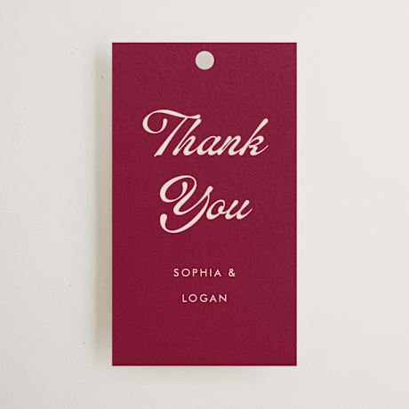 Wedding Favor Tags