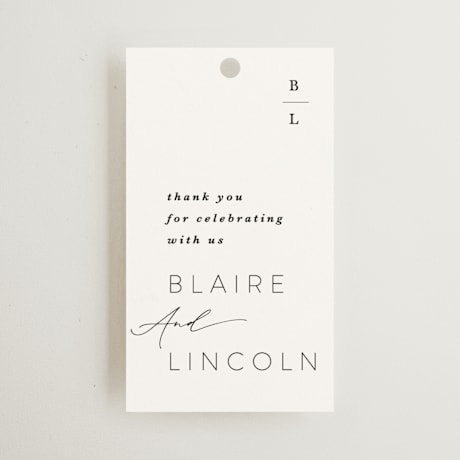 Wedding Favor Tags