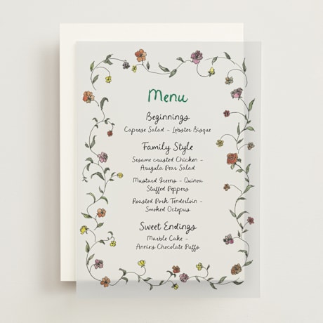 Vellum Menus