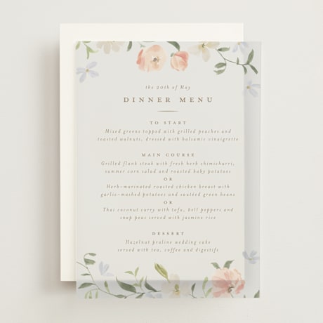 Vellum Menus