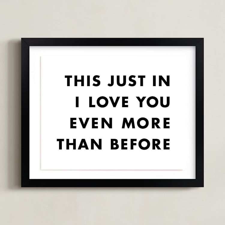 "News Flash" - Art Print in Newsprint by hi-lighter inc. - Framed