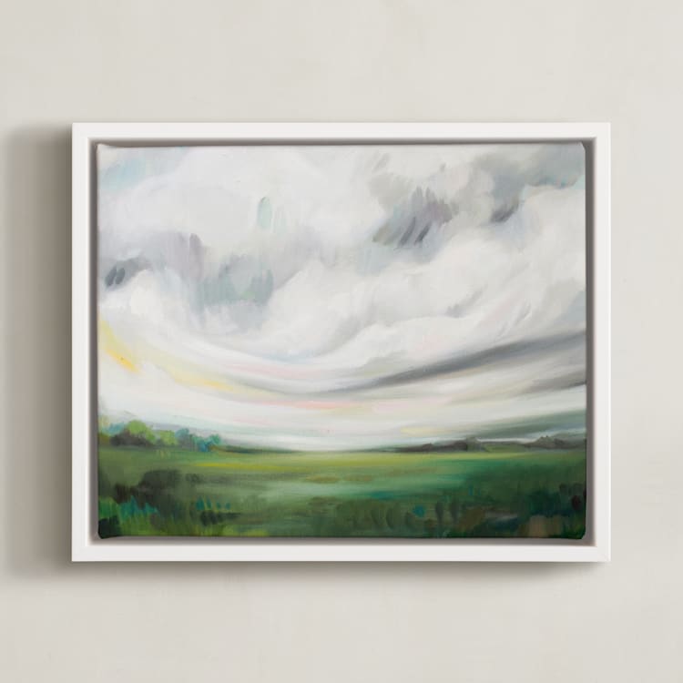 "Mornings Away" - Art Print in Mornings Away by Emily Jeffords - Framed Canvas