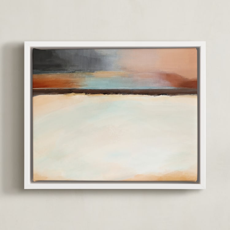 "Still" - Art Print in Desert Sand by AlisonJerry - Framed Canvas