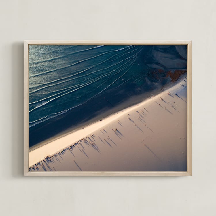 "Deep Blue Sea" - Art Print in Indigo Blue by Benno and Noosa - Framed