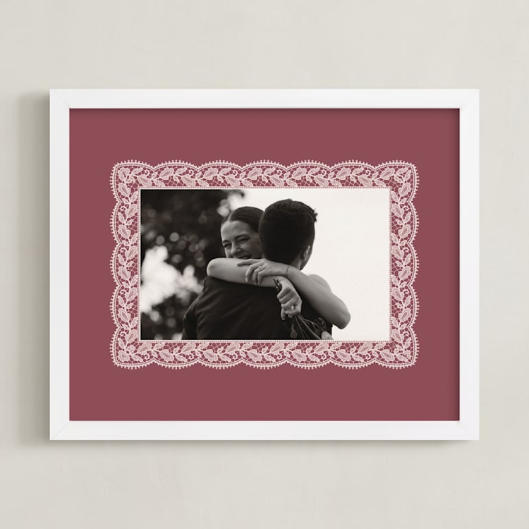 "Chantilly: Landscape" - Framed Photo in Dusty Rose by Erica Krystek - Framed