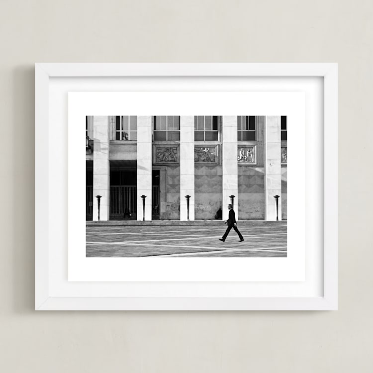 "Array" - Art Print in Urban Noir by Van Tsao - Framed