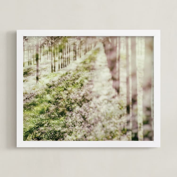 "Into The Dream" - Art Print in Dusty Rose by Gabrial Reising - Framed
