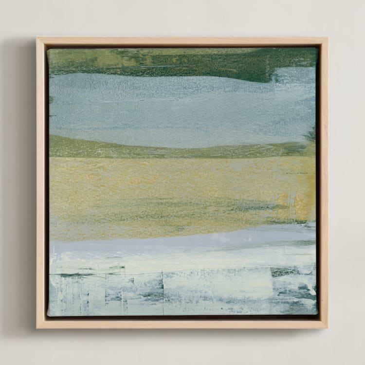 "Open Field 2" - Art Print in Grass by Julia Contacessi - Framed Canvas