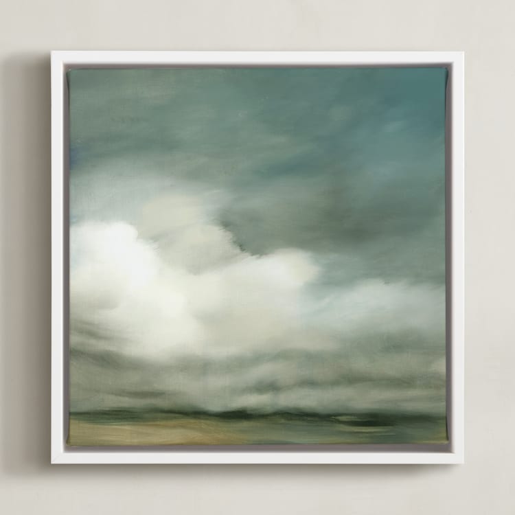 "First of October" - Art Print in slate by Kelly Money - Framed Canvas