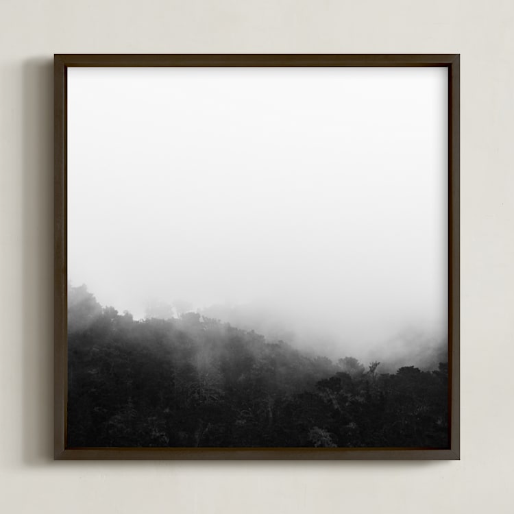 "Bewilder" - Art Print in Black and White by Jessica C Nugent - Framed