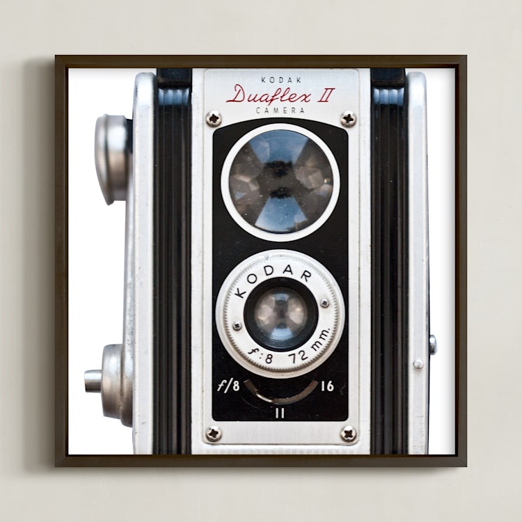 "Mid-Century Moments" - Art Print in Silver by Sheila Corcoran - Framed