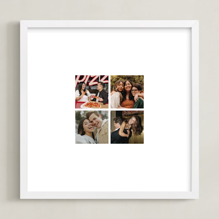 "Photo Strip: Square Framed Photo" - Framed Photo in White by Minted - Framed