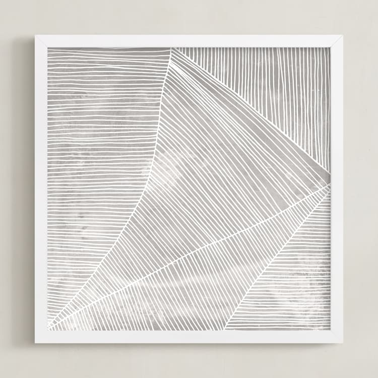 "Hide" - Art Print in Fog by Kerry Doyle - Framed