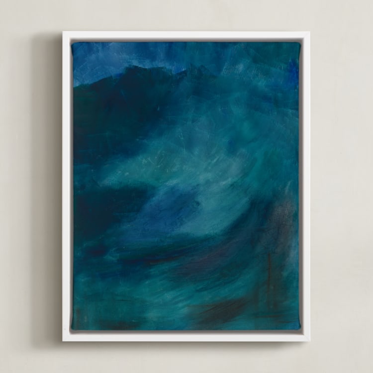 "Transitioning" - Art Print in Lake by Manuela BK - Framed Canvas