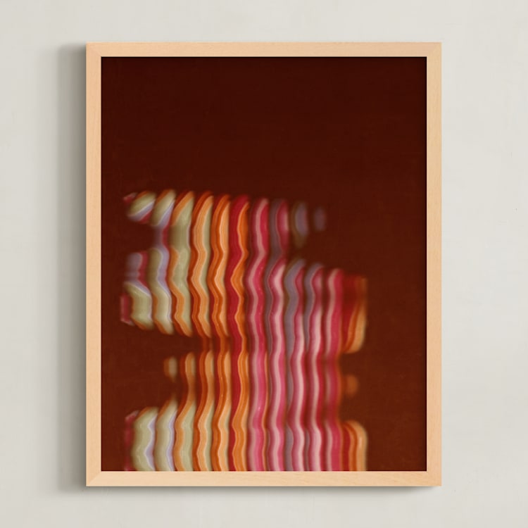 "Sugar Trace" - Art Print in Walnut by Paola Benenati - Framed