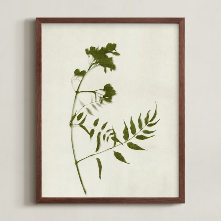 "Foraged I" - Art Print in Verdant by Kamala Nahas - Framed