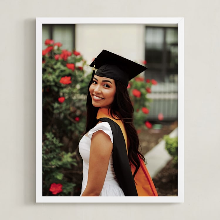 "The Big Picture: Graduation Framed Photo" - Framed Photo in White by Minted - Framed