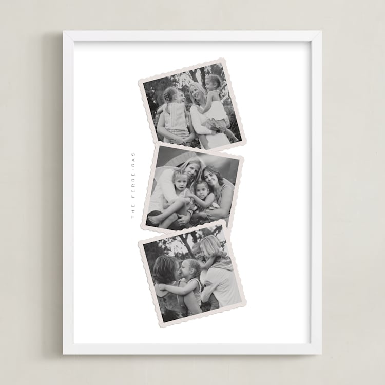 "Memory Stack" - Framed Photo in Ivory by Ana de Sousa - Framed