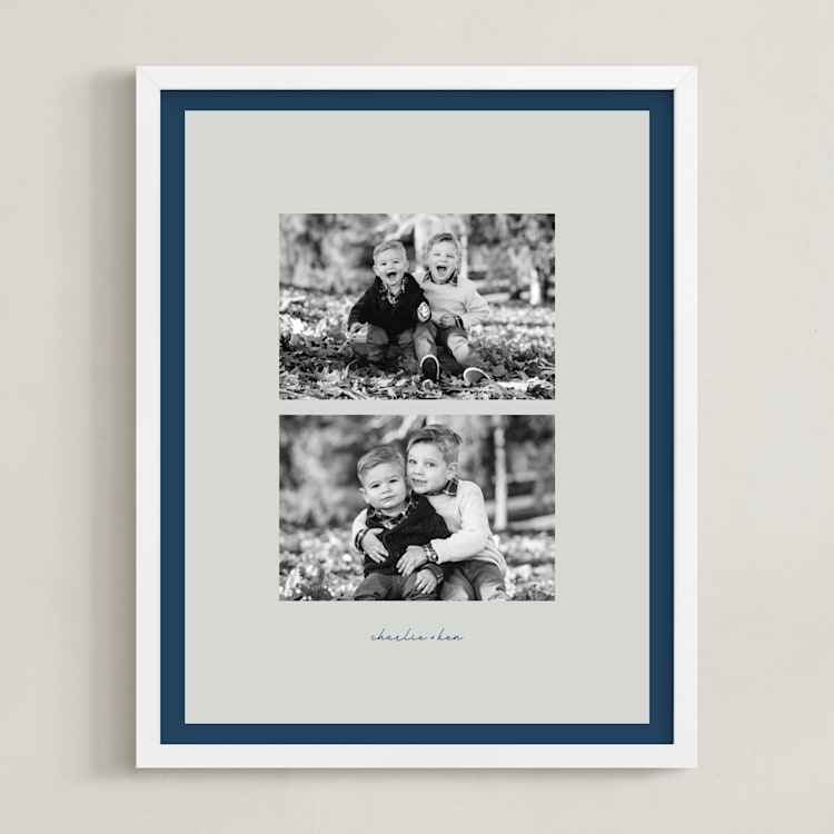 "Stacked Two Photo: Framed Photo" - Framed Photo in Winter Berry by Blustery August - Framed