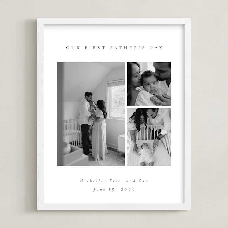 "Family Gallery: Portrait Framed Photo" - Framed Photo in Snow by Emily Sabol Goss - Framed