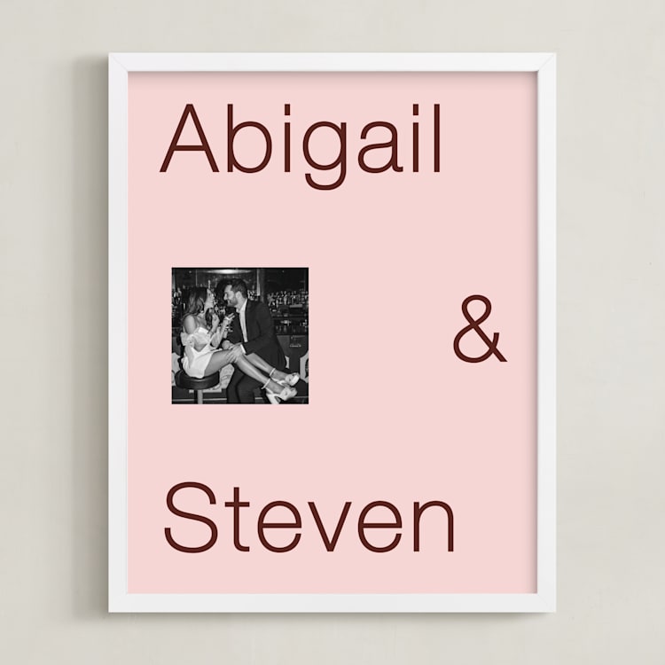 "Bold Love: Framed Photo" - Framed Photo in Blush by Minted - Framed