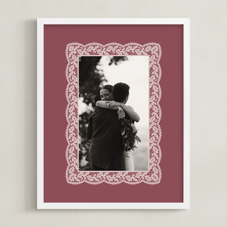 "Chantilly: Portrait" - Framed Photo in Dusty Rose by Erica Krystek - Framed