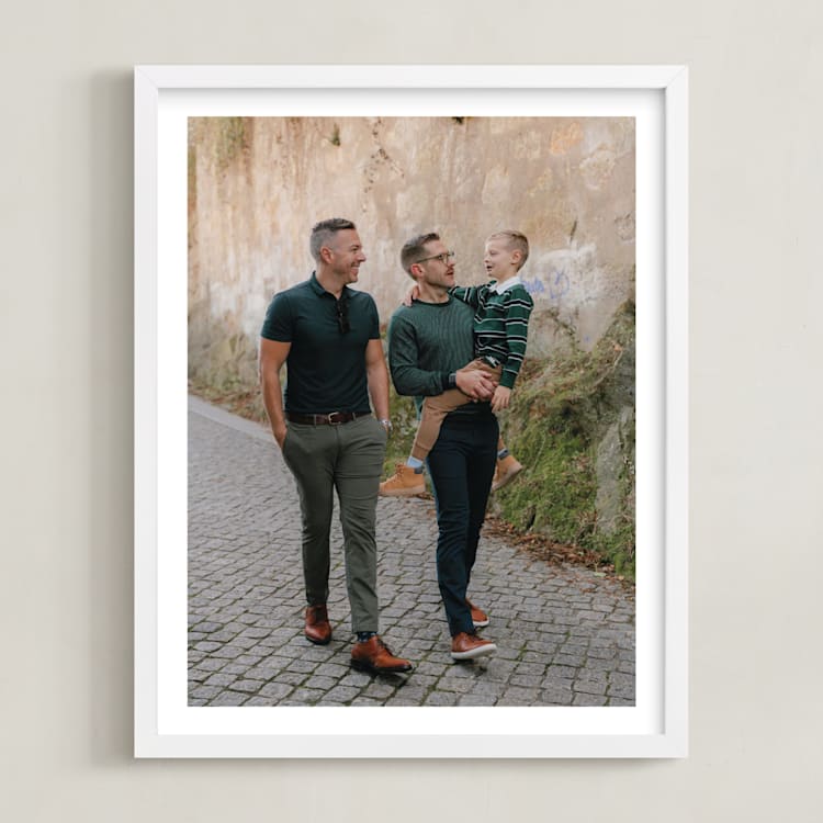 "The Big Picture: Father's Day Framed Photo" - Framed Photo in White by Minted - Framed