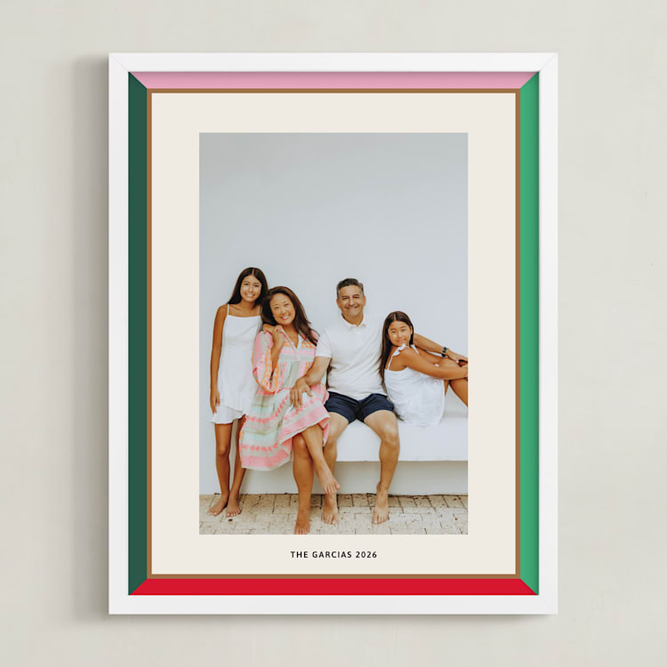 "Bold Frame: Framed Photo" - Framed Photo in Brights by Inkblot Design - Framed