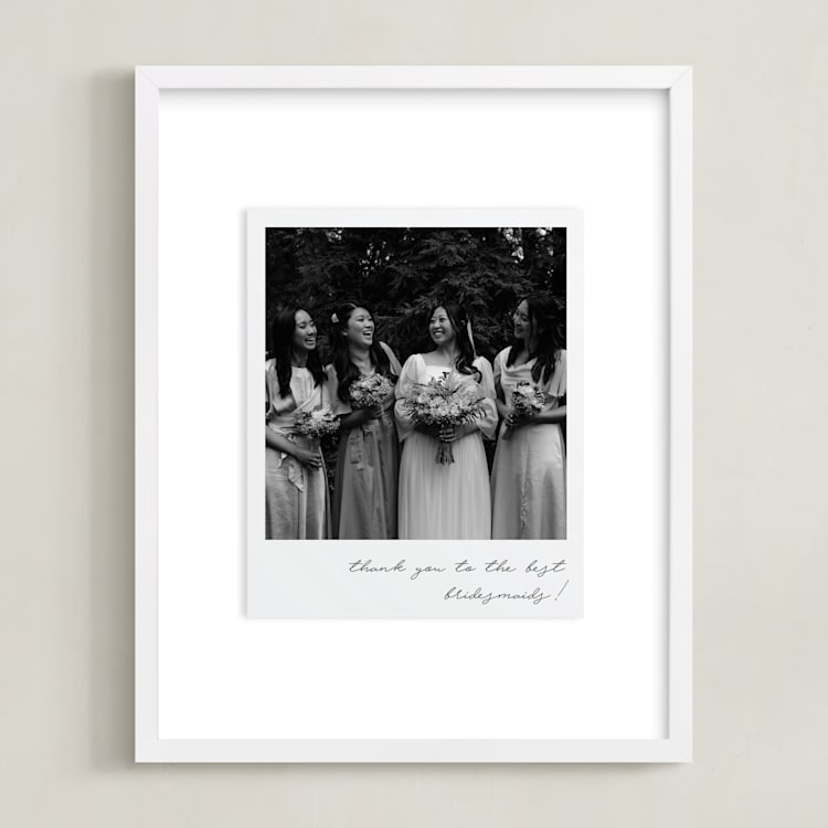 "Framed Photo: Classic Snap (BRIDES)" - Framed Photo in Noir by Minted - Framed