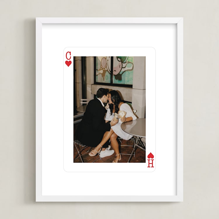 "Ace of Hearts: Framed Photo " - Framed Photo in White by Minted - Framed