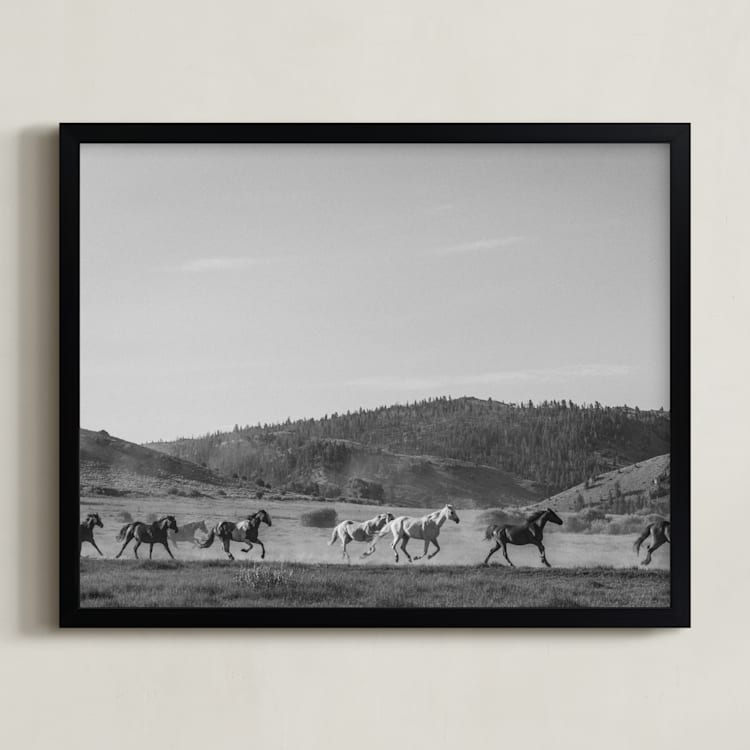 "wild wild west II" - Art Print in Western Grey by Sara Hicks Malone - Framed