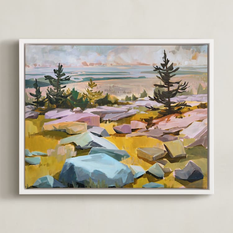 "Get Lost" - Art Print in Multi by Jess Franks - Framed Canvas