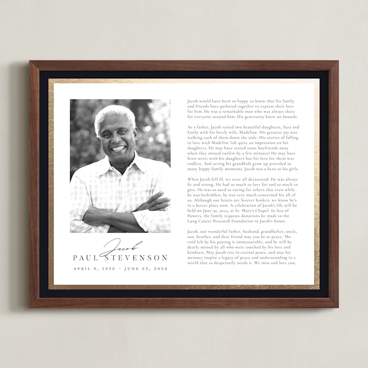 "Classic Edge" - Custom Foil Print in White by Nicole Walsh - Framed