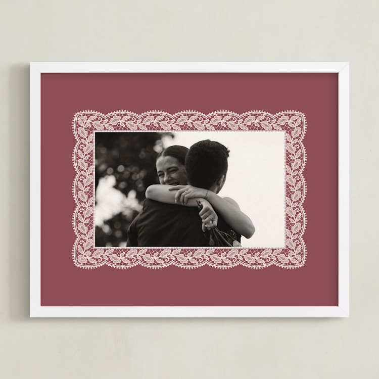 "Chantilly: Landscape" - Framed Photo in Dusty Rose by Erica Krystek - Framed